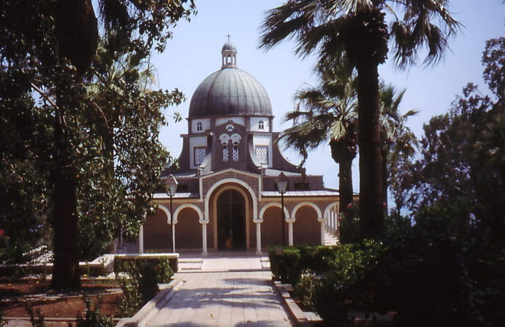 Church of the Beatitudes overlooking the Sea of Galilee